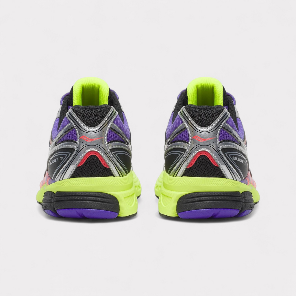 Saucony Progrid Guide 7 Hi Octane - Paars Citroengeel