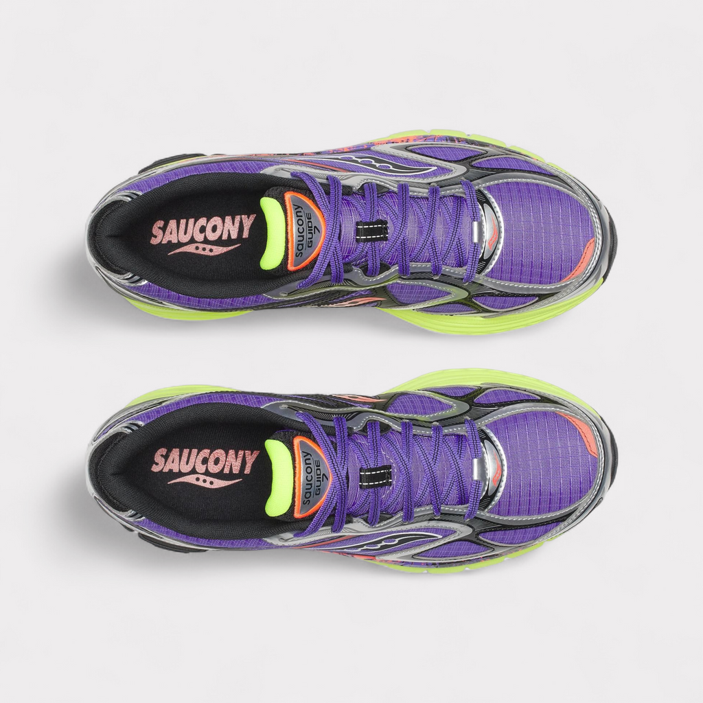 Saucony Progrid Guide 7 Hi Octane - Paars Citroengeel