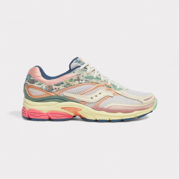 Saucony Progrid Omni 9 Kissaten - Beige Blauw