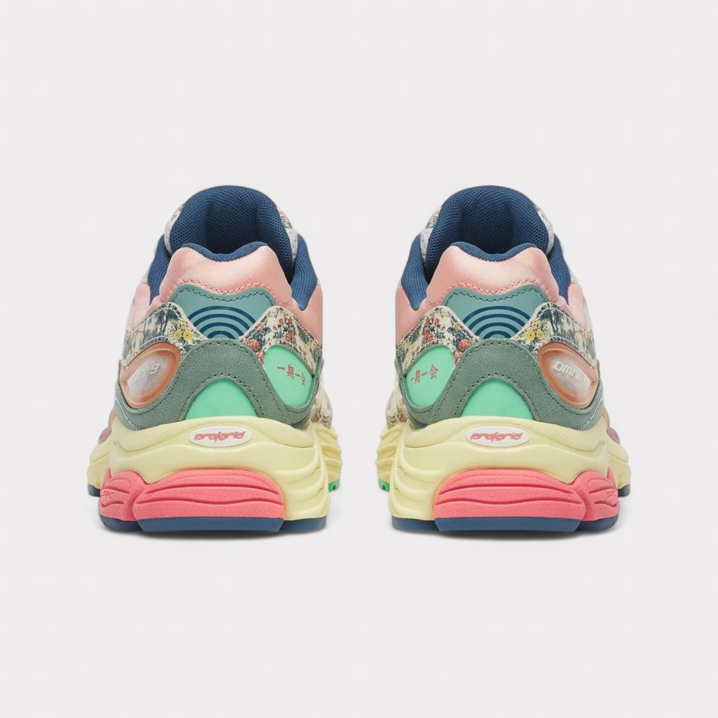 Saucony Progrid Omni 9 Kissaten - Beige Blauw