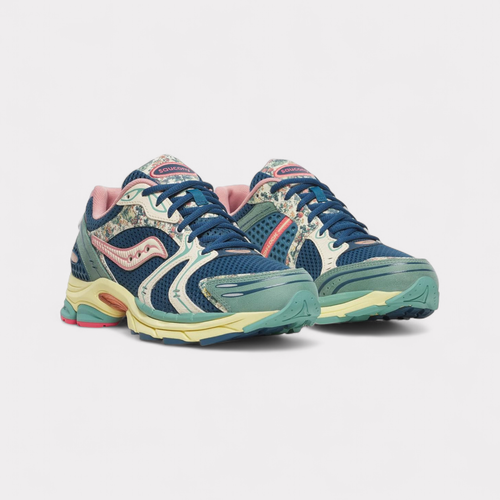 Saucony Progrid Triumph 4 Kissaten - Blauw Beige