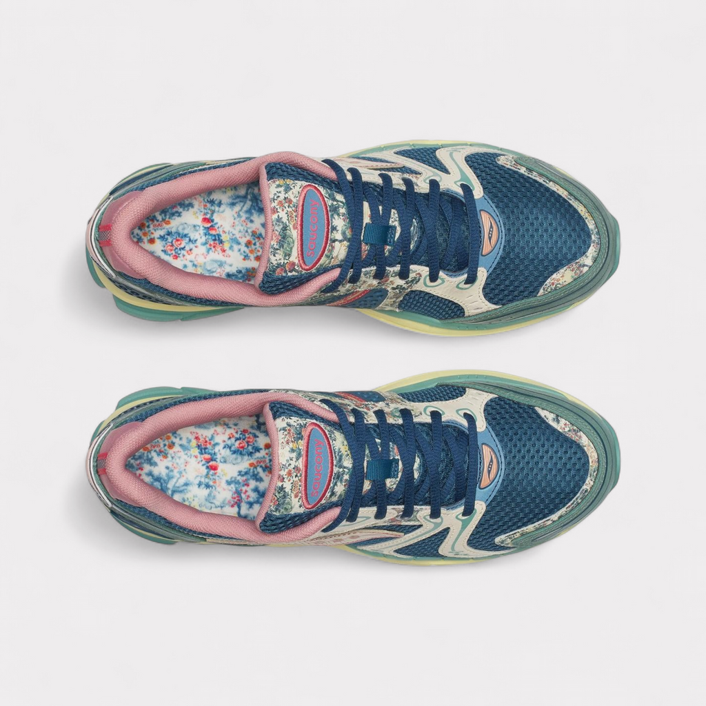 Saucony Progrid Triumph 4 Kissaten - Blauw Beige