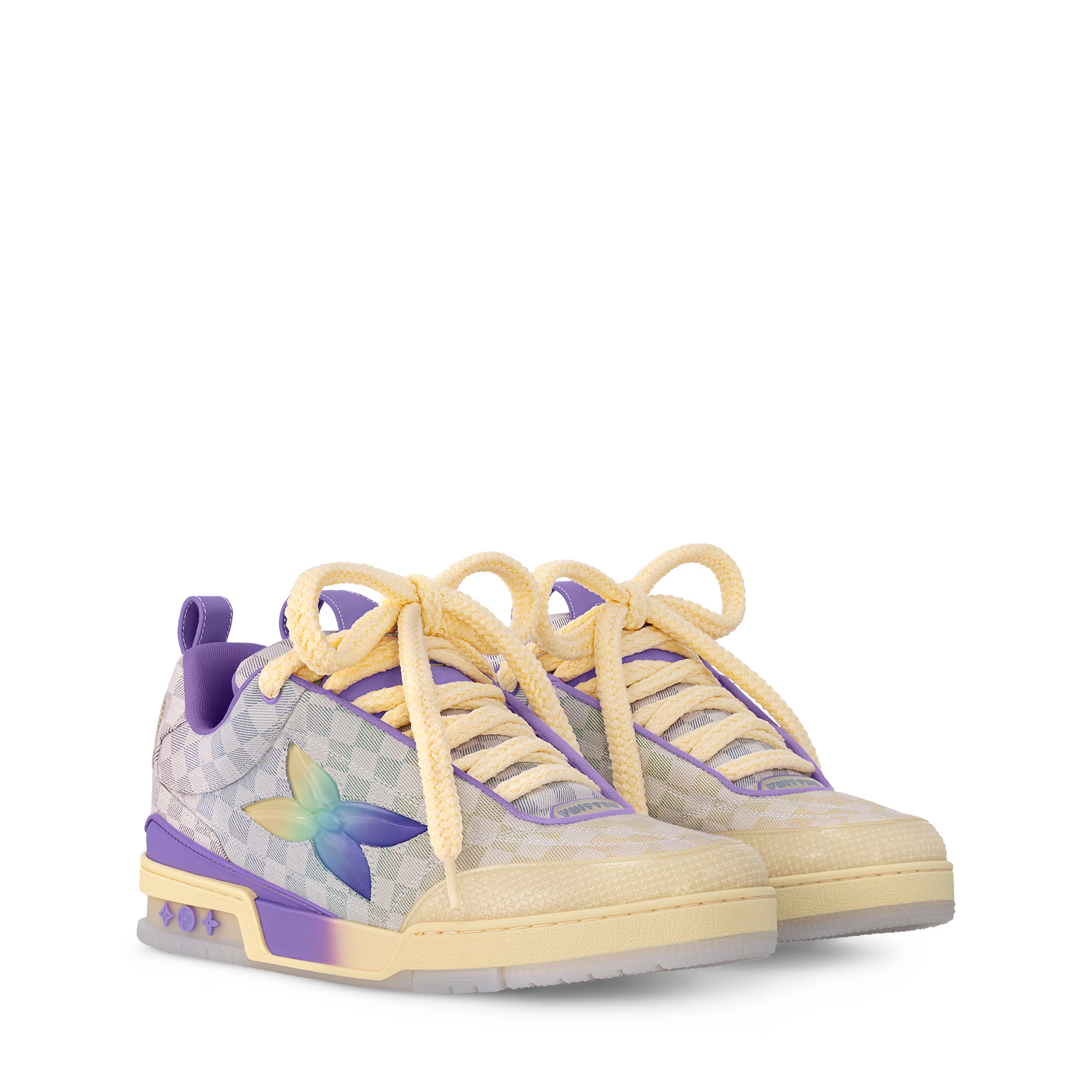 LV Skate Logo Incrusté Paars En Multicolor