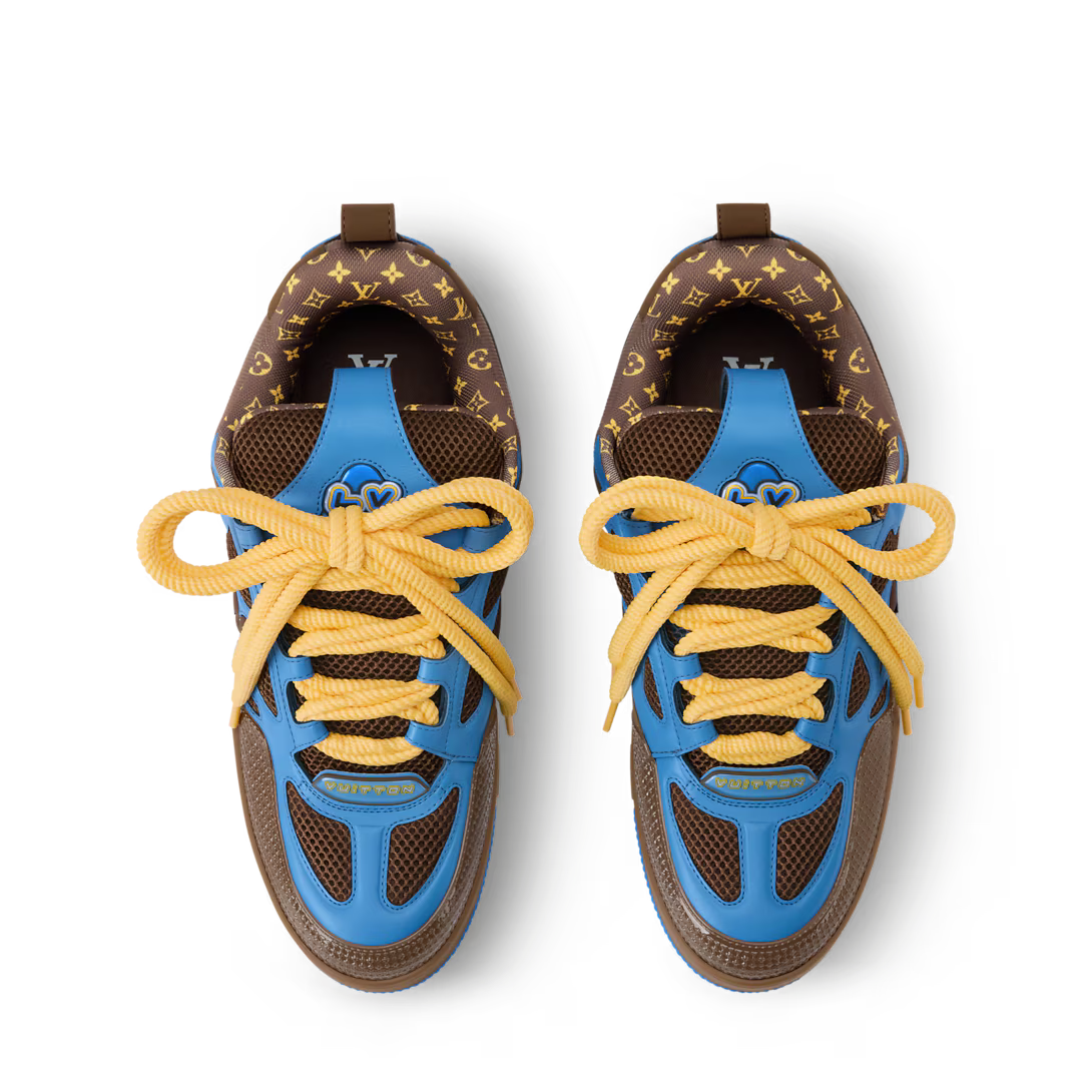 LV Skate Bruin En Blauw
