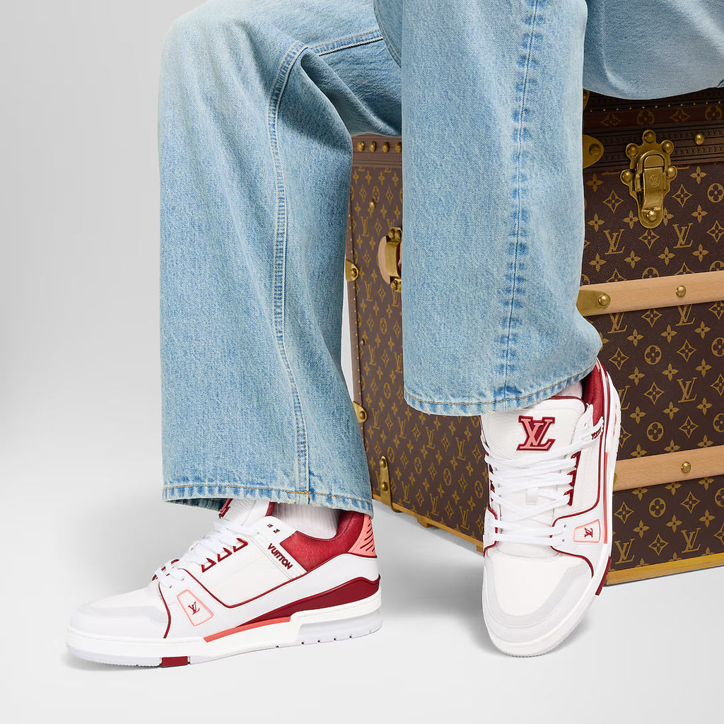 LV Sneaker Rood En Grijs