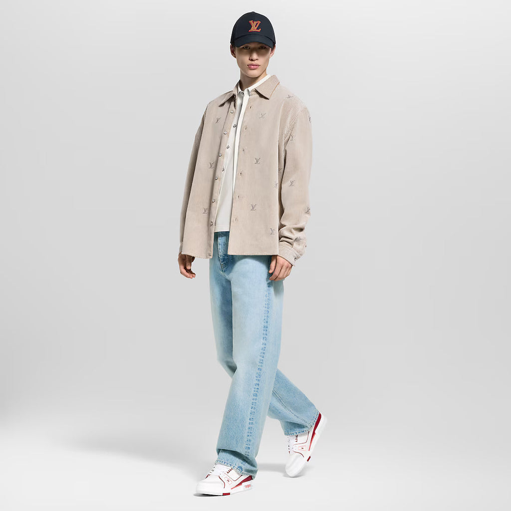 LV Sneaker Rood En Grijs