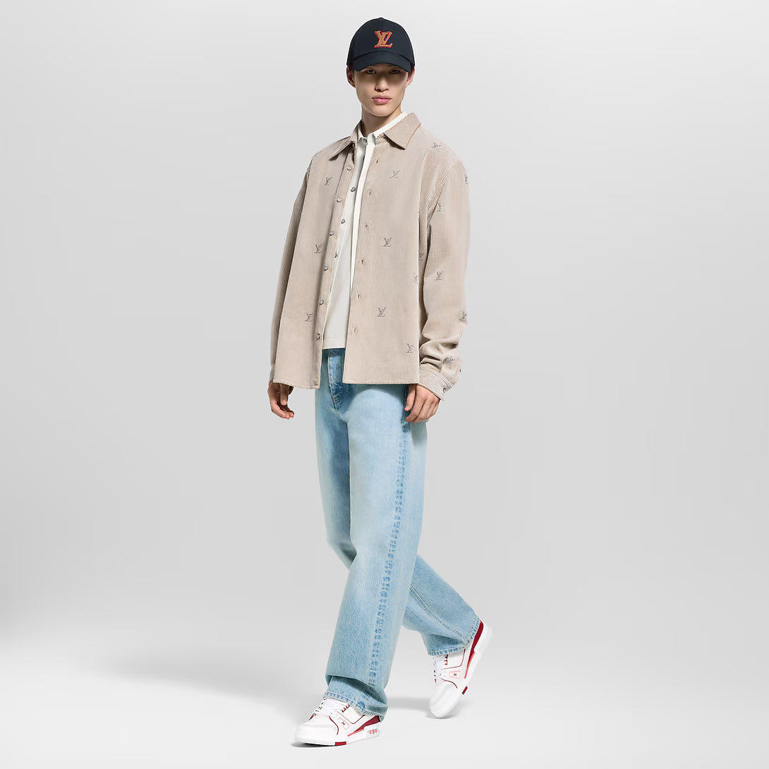 LV Sneaker Rood En Grijs