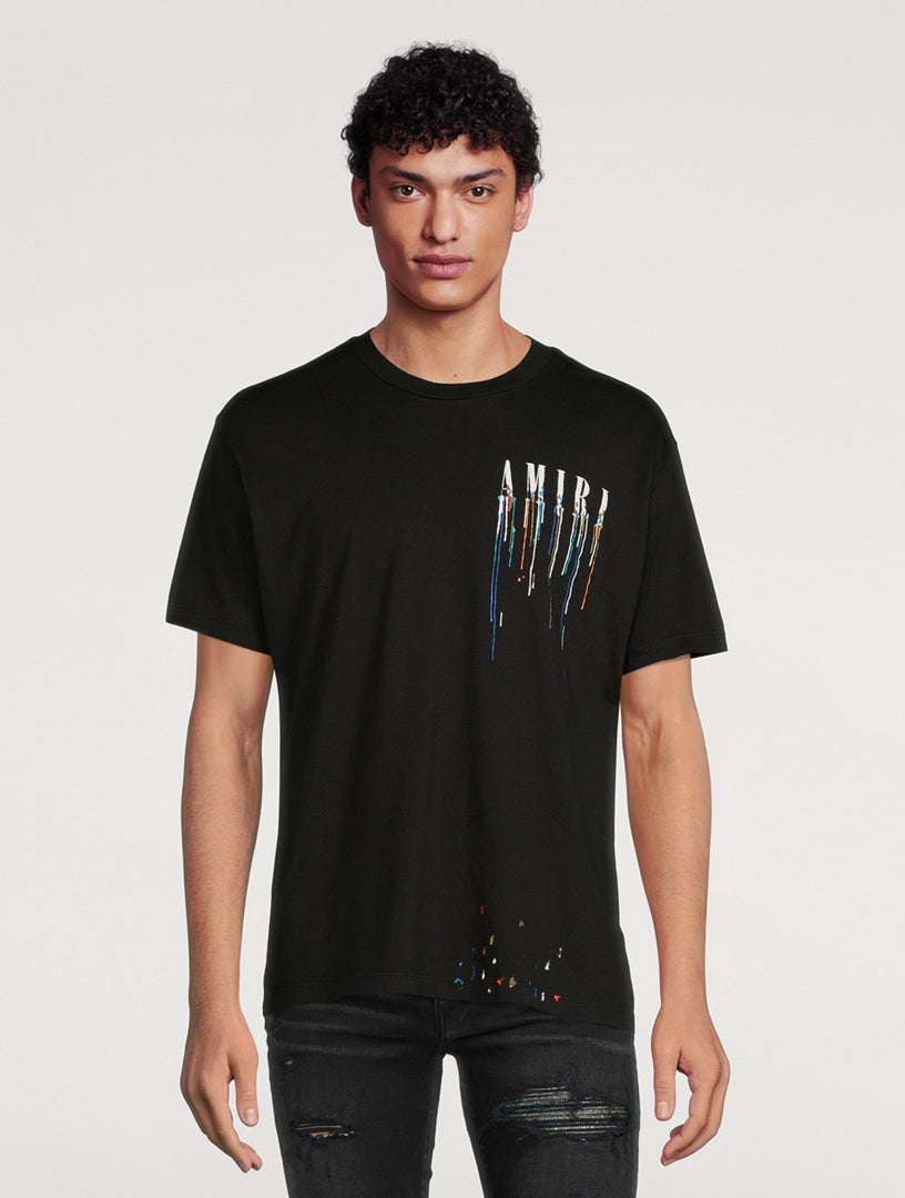 T-Shirt Amiri Zwart En Multicolor