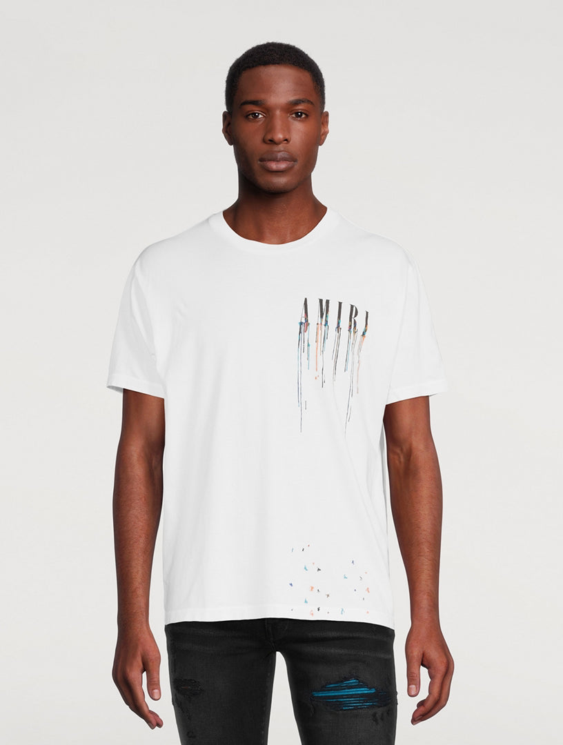 T-Shirt Amiri Wit En Multicolor