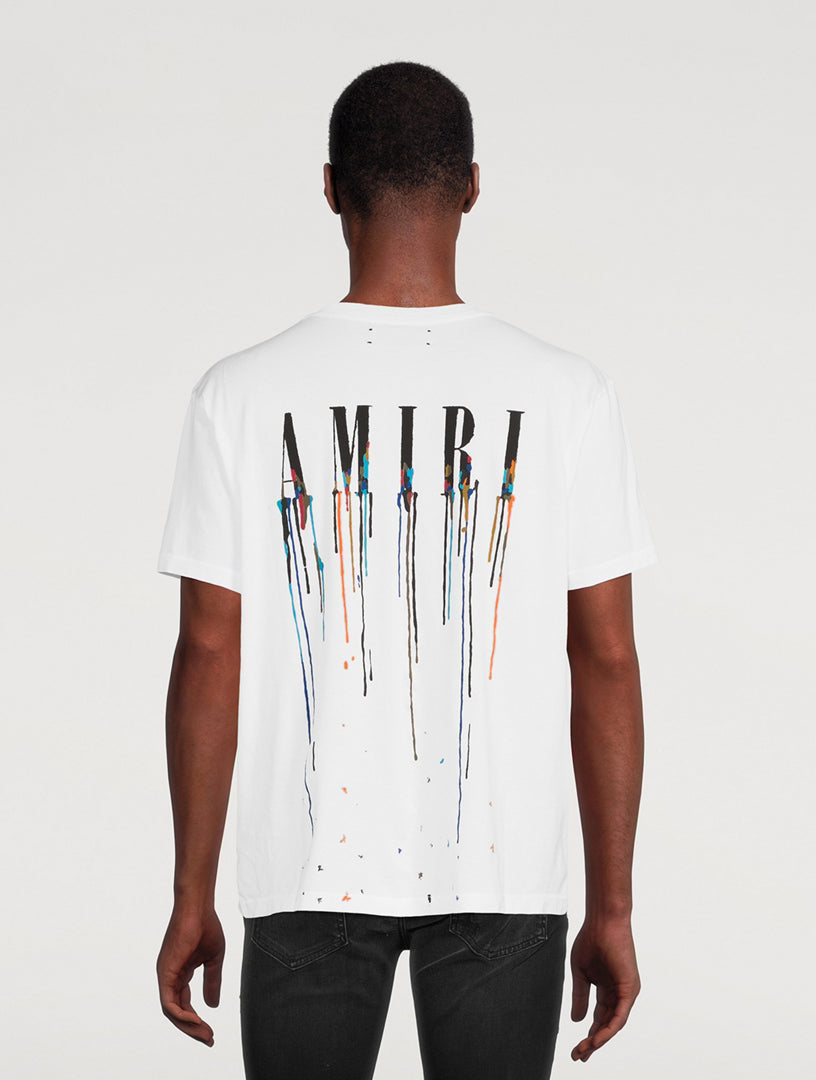 T-Shirt Amiri Wit En Multicolor