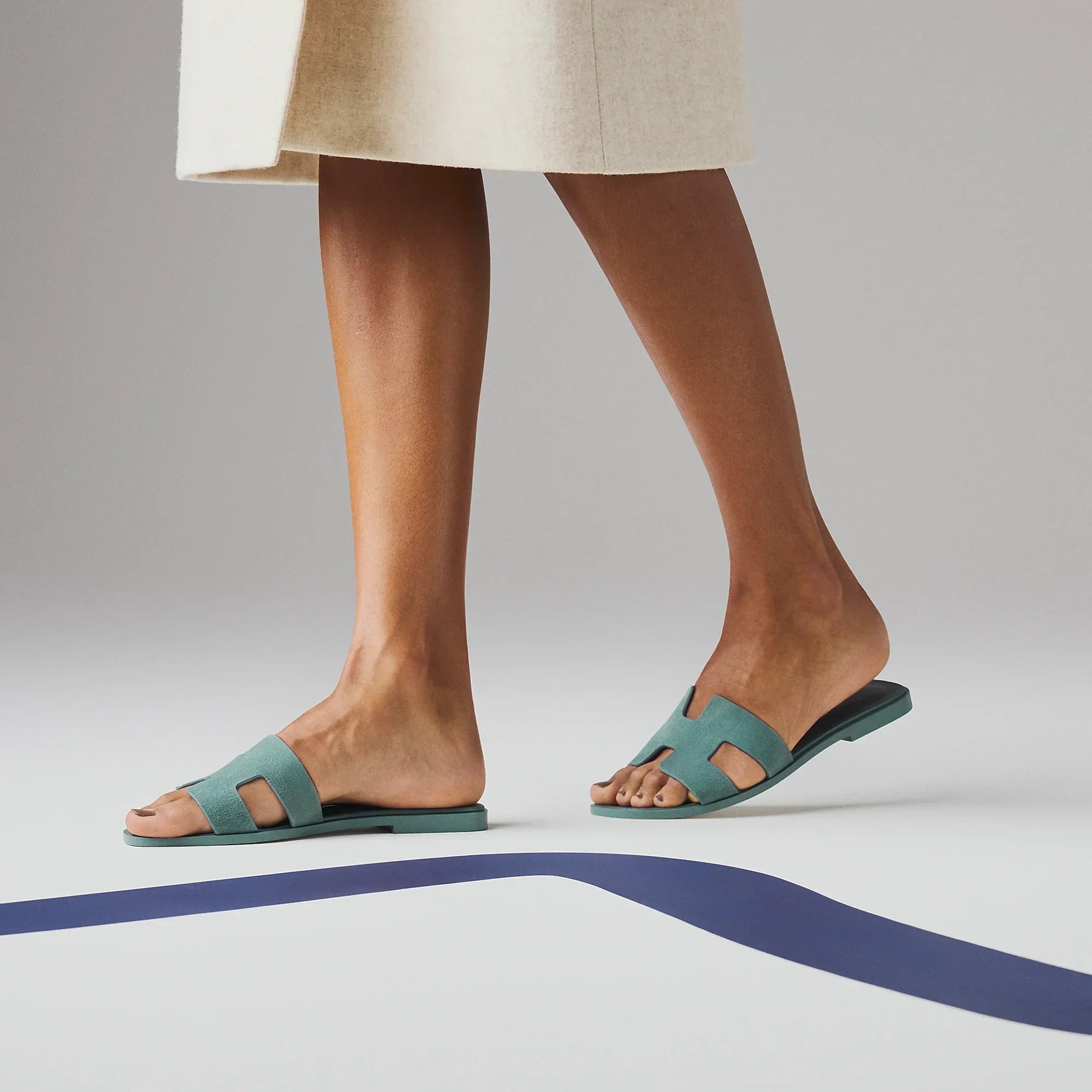 Sandalen Oran Blauw Tonnerre