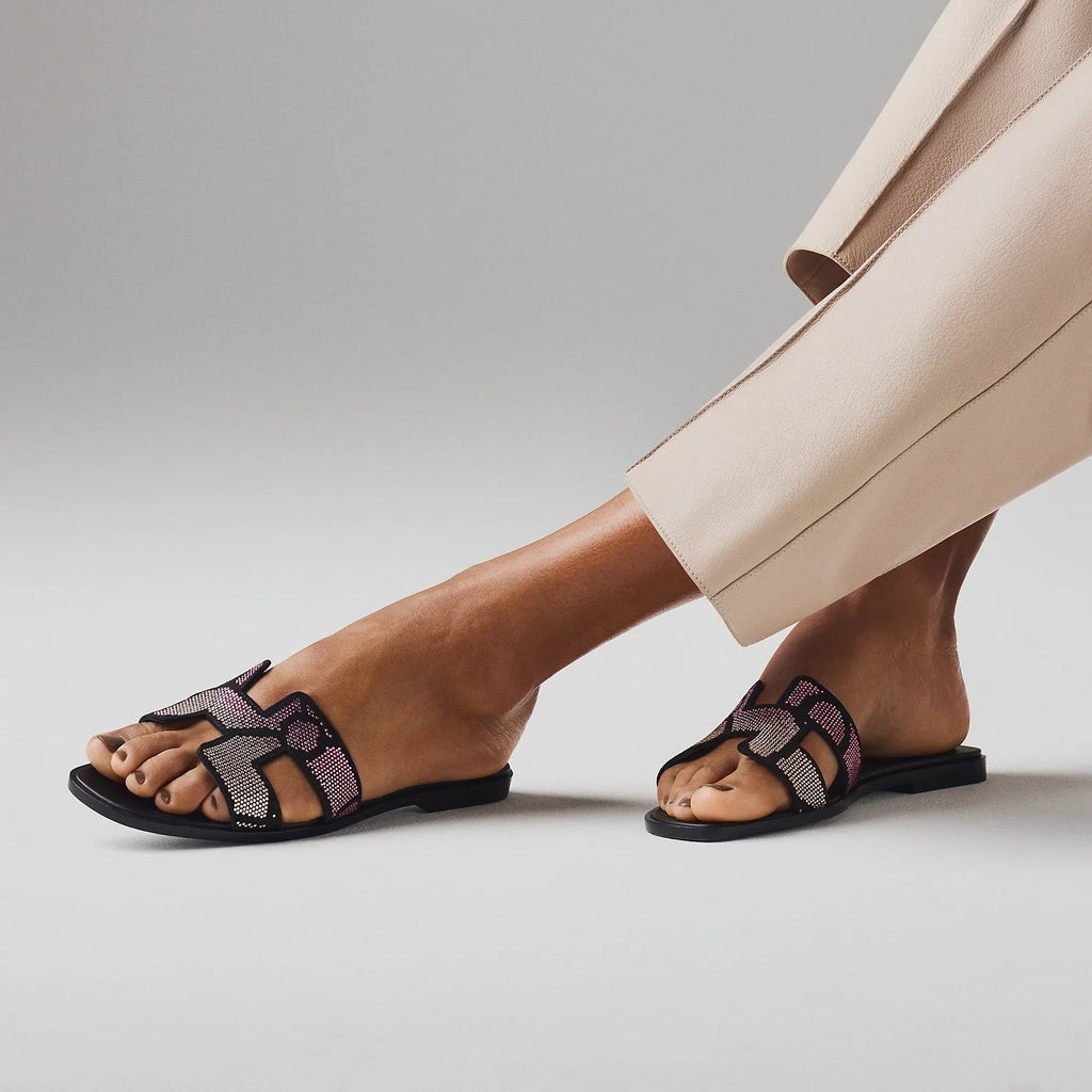 Sandalen Oran Zwart En Roze