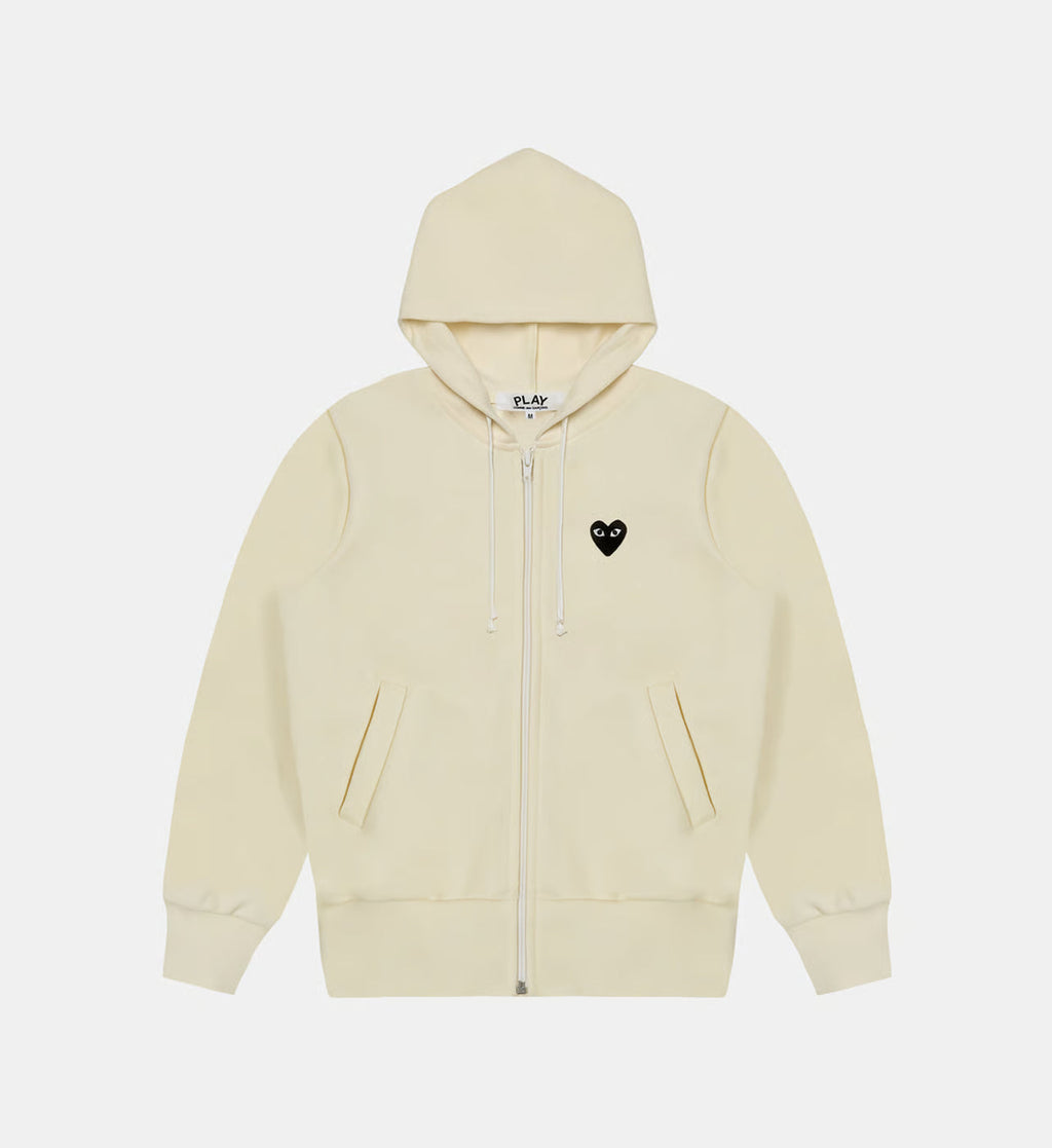 Sweater rits CDG Met Capuchon Beige