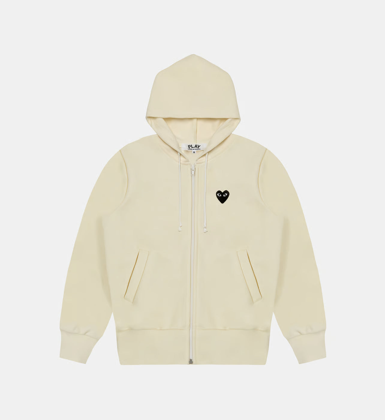 Sweater rits CDG Met Capuchon Beige