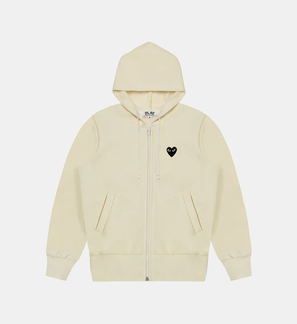 Sweater rits CDG Met Capuchon Beige