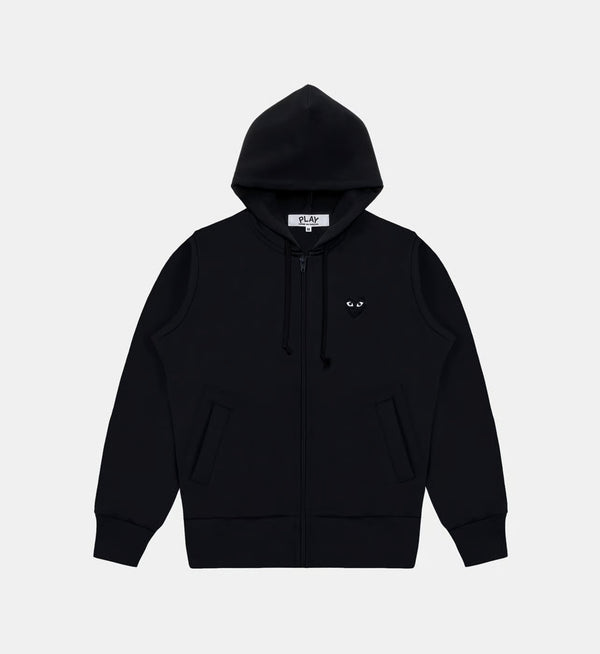 Sweater rits CDG Met Capuchon Zwart