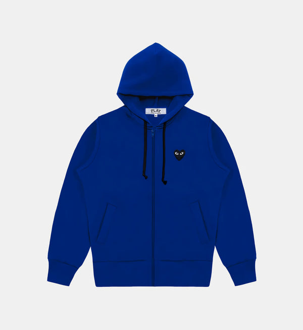 Sweater rits CDG Met Capuchon Blauw