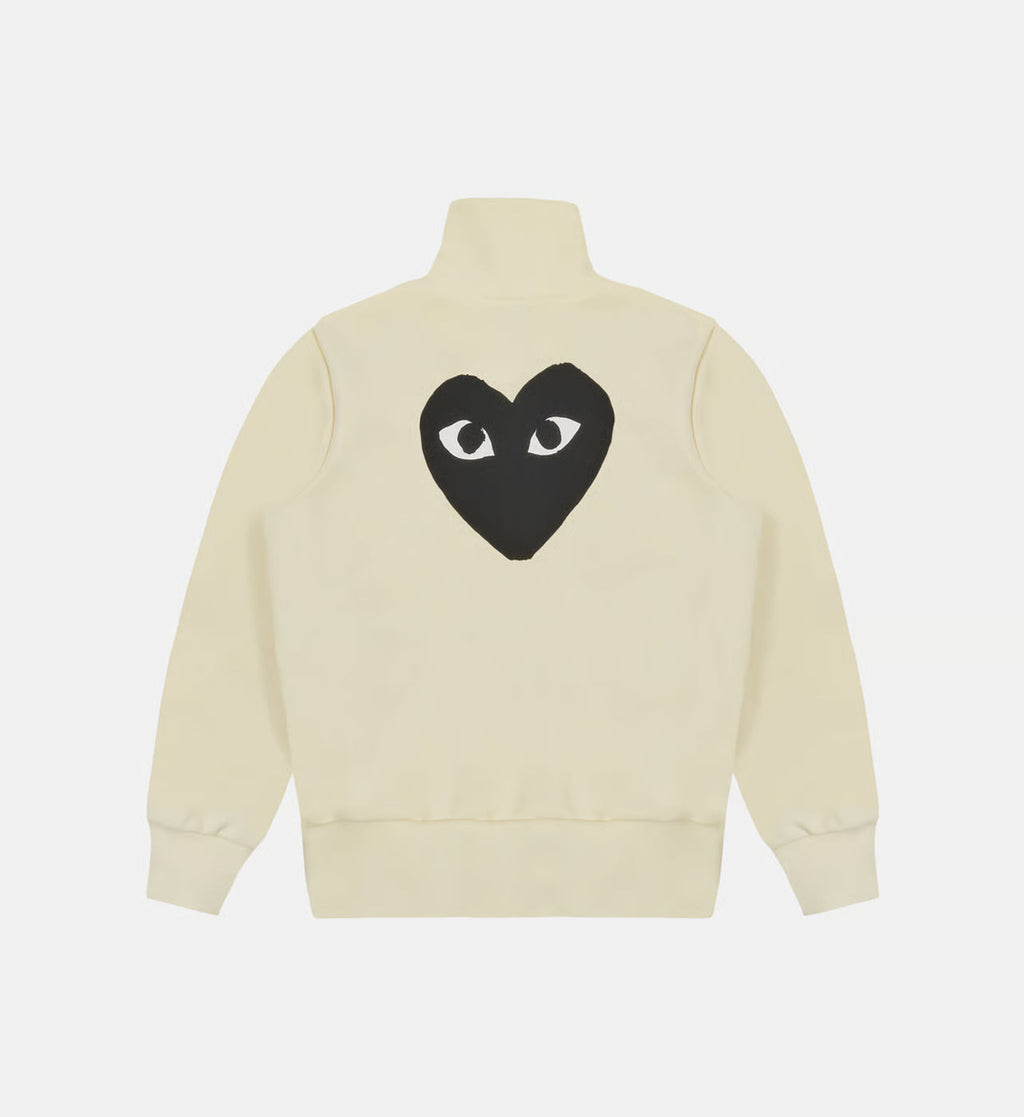 Sweater rits CDG Zonder Capuchon Beige