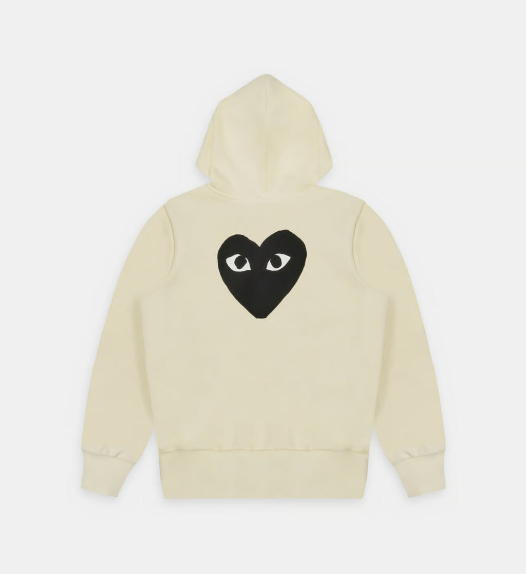 Sweater rits CDG Met Capuchon Beige