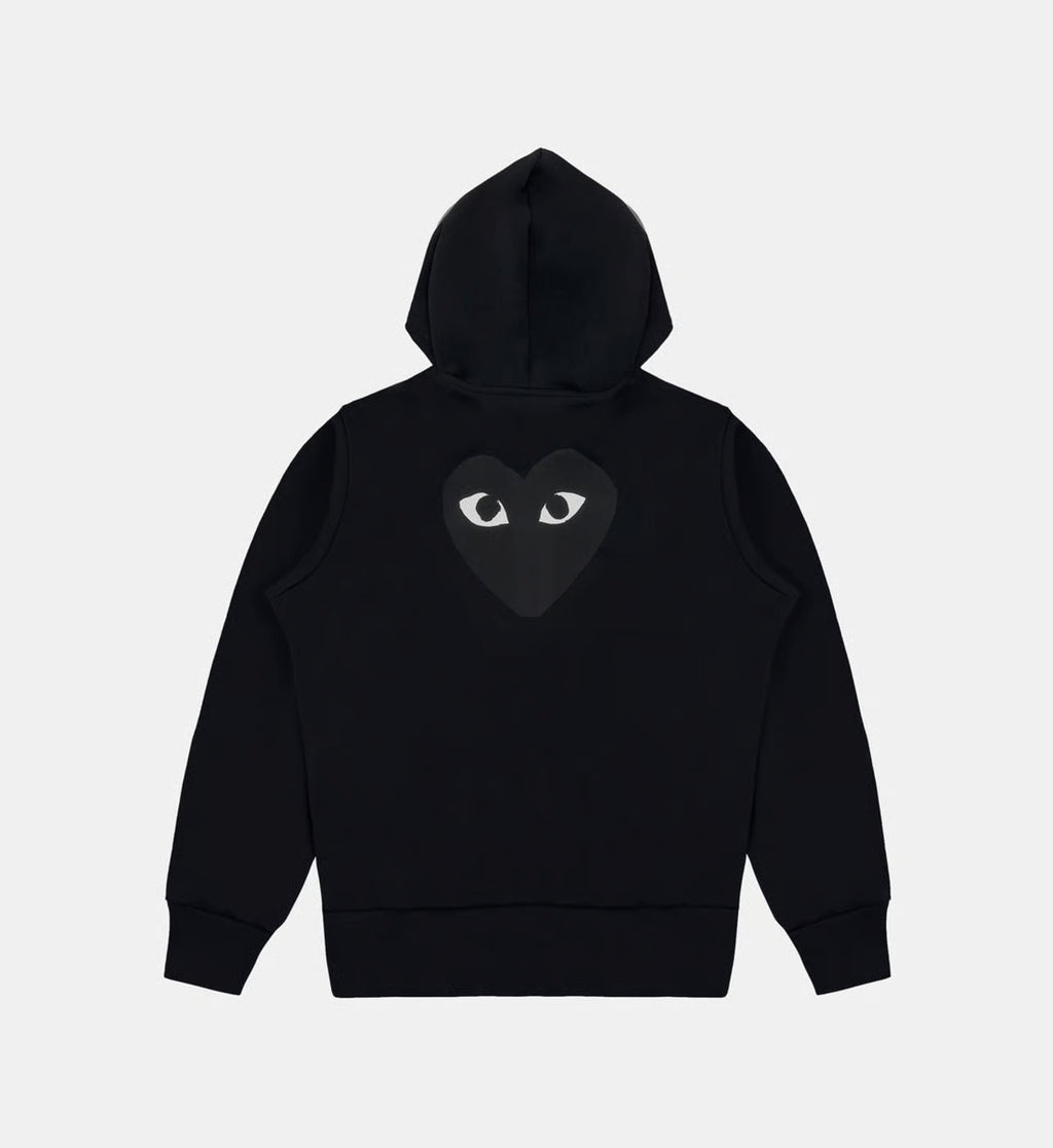 Sweater rits CDG Met Capuchon Zwart