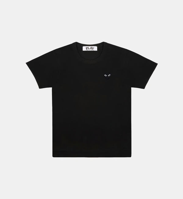 T-Shirt CDG Zwart Logo Zwart