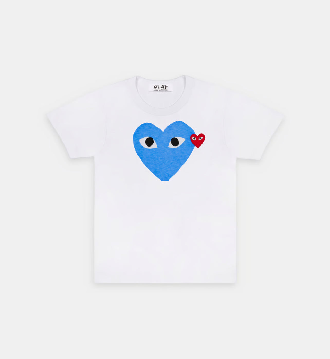 T-Shirt CDG Wit En Hemelsblauw