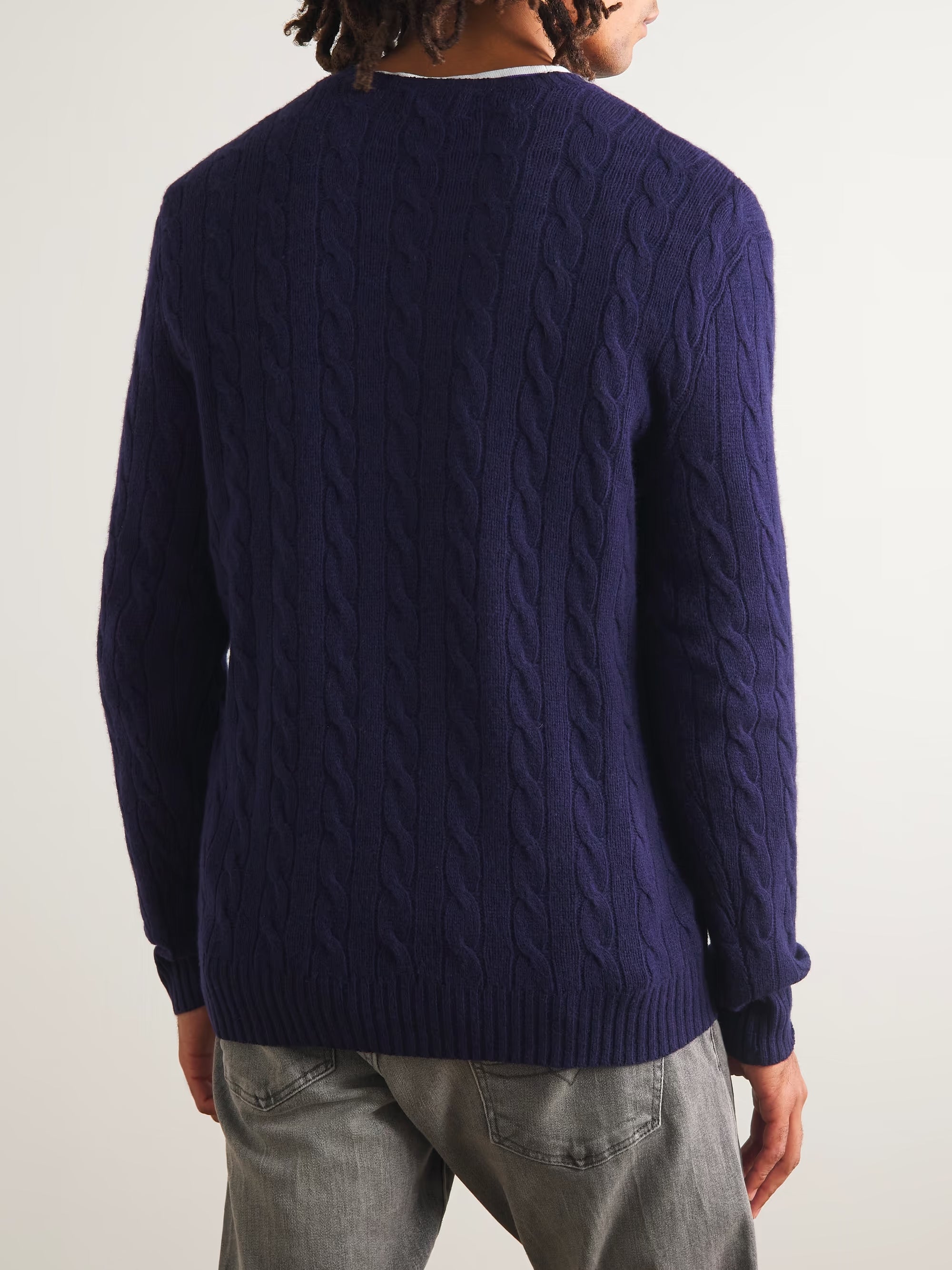 Trui Ralph Lauren In Wol Marineblauw