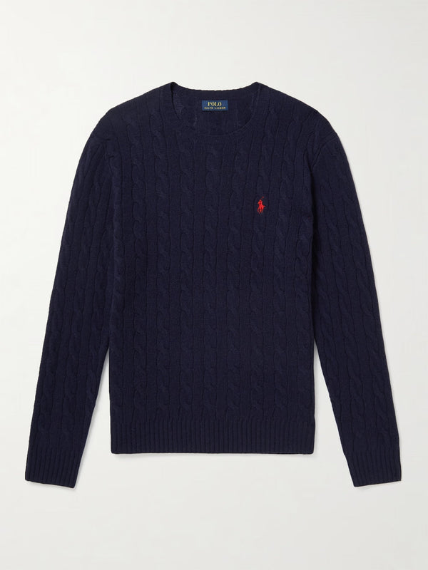Trui Ralph Lauren In Wol Marineblauw